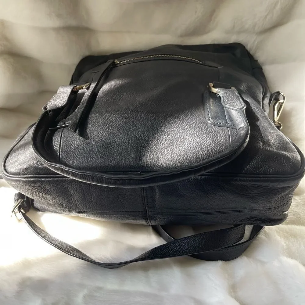 Massi black leather
